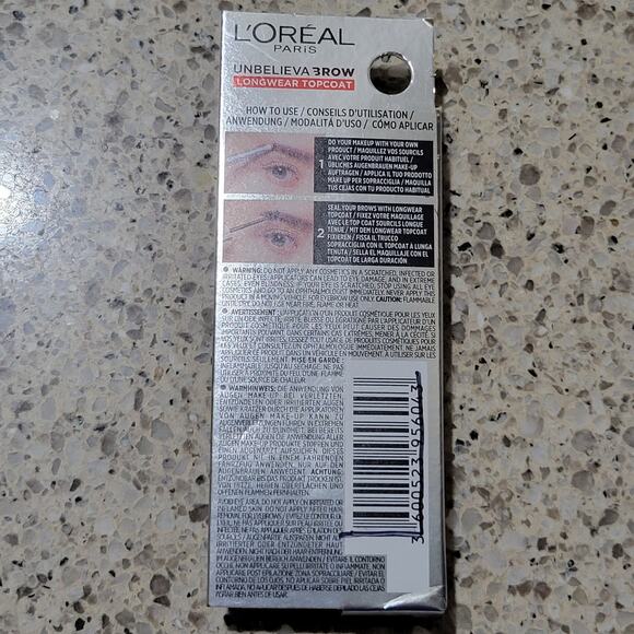 LOréal Unbelieva Brow Longwear Waterproof Brow Topcoat Universal Transparent NEW - Picture 5 of 9